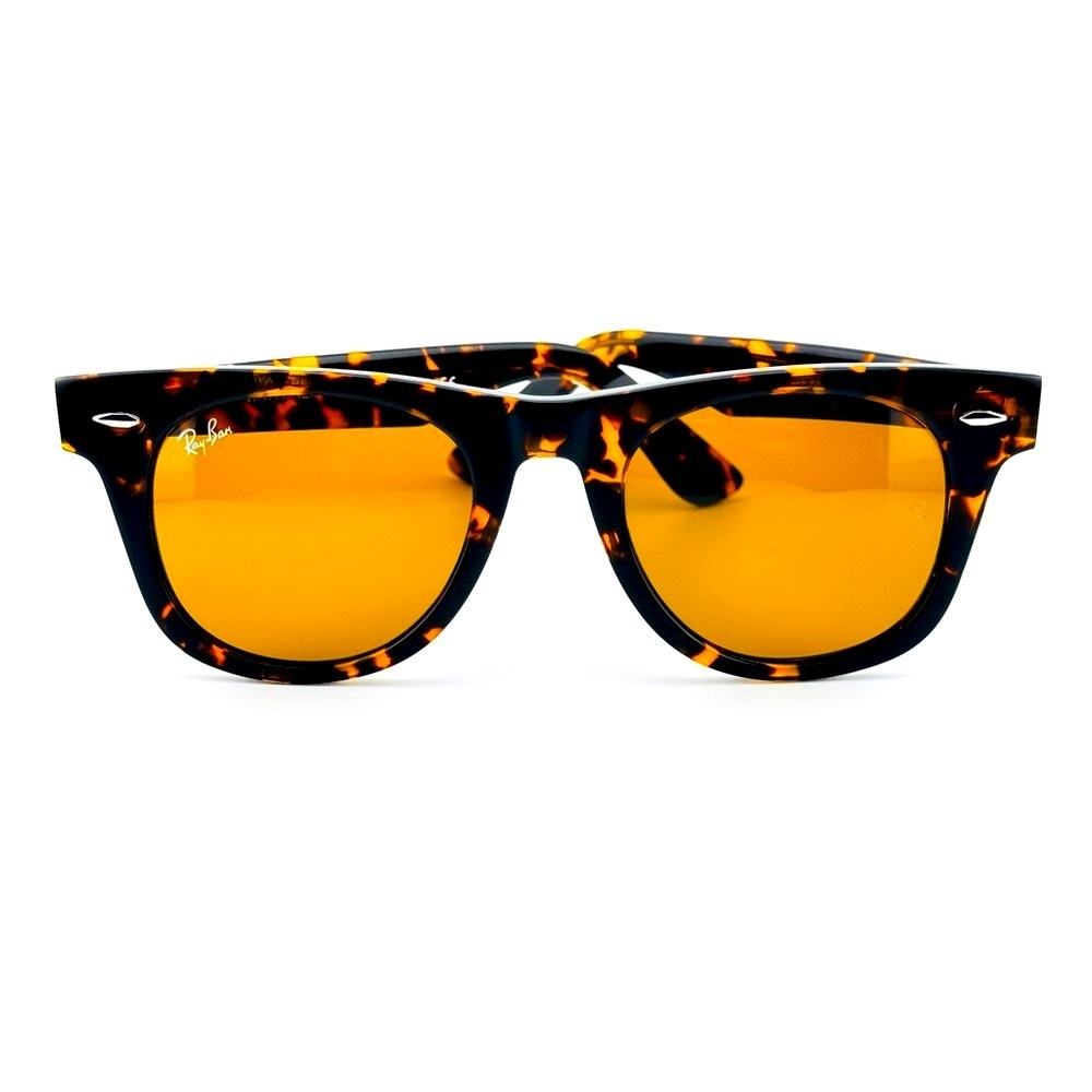 Ray-Ban Sunglasses RB2140 Wayfarer Classic Tortoise Frame Brown Lenses 50mm New! - Picture 9 of 13